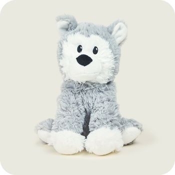 Warmies Husky Dog - Microwavable Lavender Scented Large 13” Weighted Soft Toy