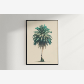 Palm Tree Abstract Wall Art Print Digital Download