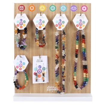 Set of 18 Chakra Jewellery with Display Stand