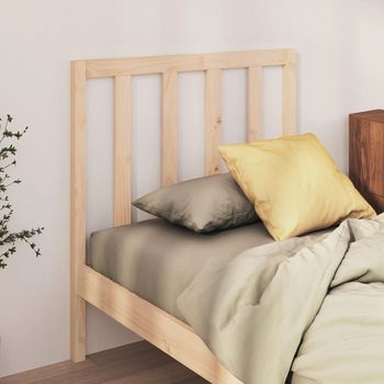 vidaXL Bed Headboard 96x4x100 cm Solid Wood Pine