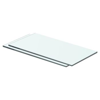 vidaXL Shelves 2 pcs Panel Glass Clear 40x15 cm