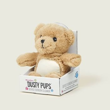 Warmies Dusty Pups (TM)- LCD Screen Microfibre Cleaner Cloth - Teddy Soft Cuddly Toy