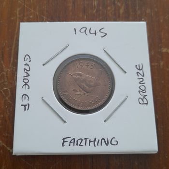 1945 George VI Farthing Collectable Coin 