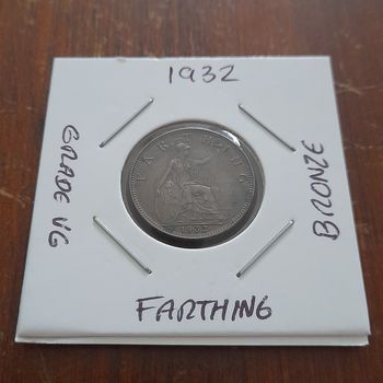1932 George V Farthing Collectable Coin 