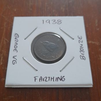 1938 George VI Farthing Collectable Coin 