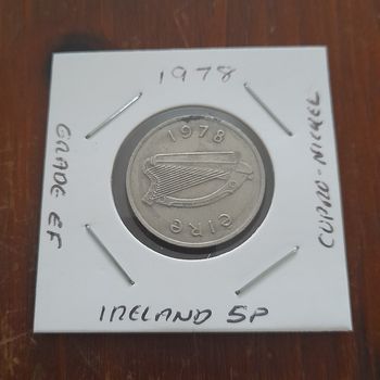 1978 Eire Large 5p Collectable Coin
