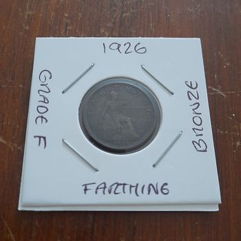 1926 George V Farthing Collectable Coin 