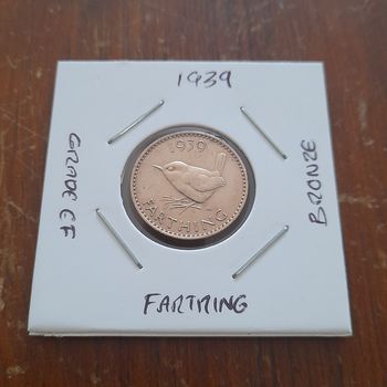 1939 King George VI Farthing Collectable Coin 