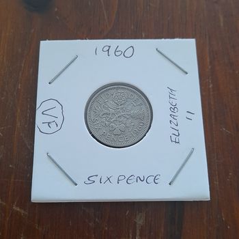 1960 Sixpence Cupro-Nickel Collectable Coin 