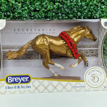 GOLD Secretariat 50th Anniversary Breyer