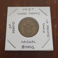 1937 Threepence George VI Collectable Coin